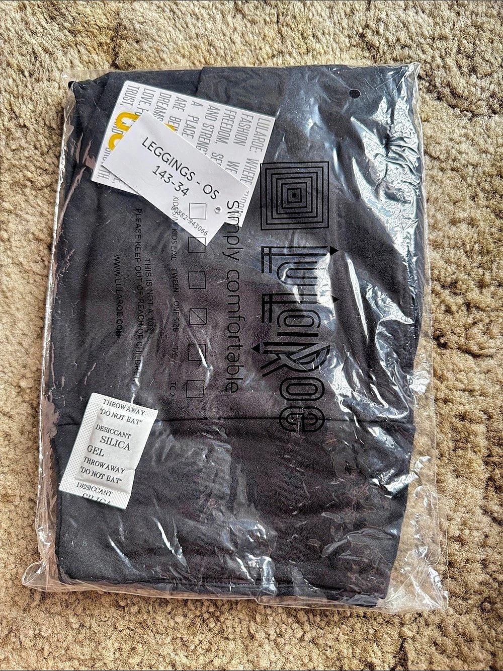 Lularoe Solid Black Leggings